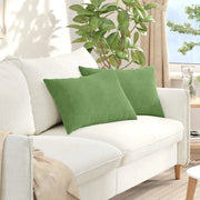Cuscini da Divano 2 pz-Set di 2 Cuscini per Sofa Verde chiaro 60 x 40 cm