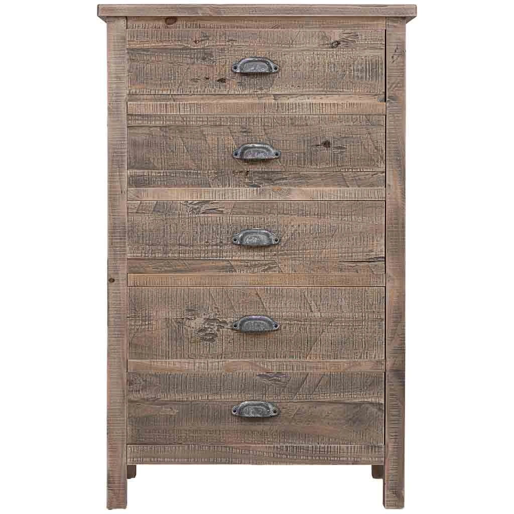 Cassettiera in legno marrone 65x40x103,5h cm