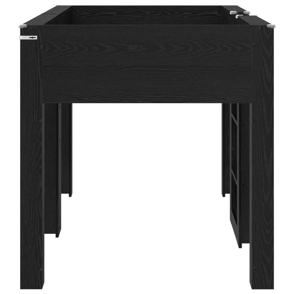 Letto a Castello per Bambini Rovere Nero 100 x 200 cm