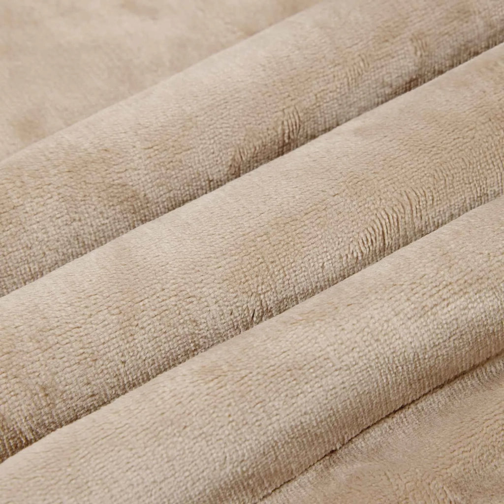 Coperta Beige 130 x 150 cm Panno 42016973