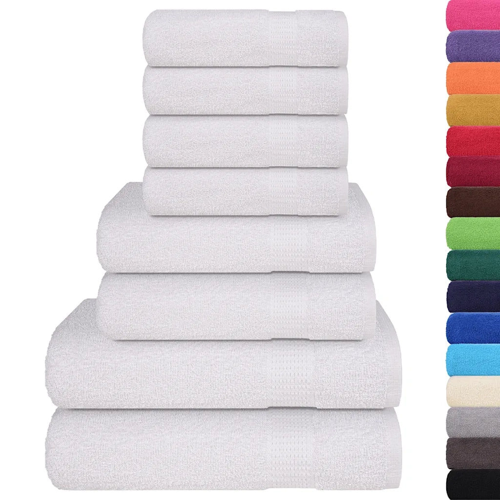 Set di asciugamani 8 pezzi FROGN Bianco 360 g/m² 137061