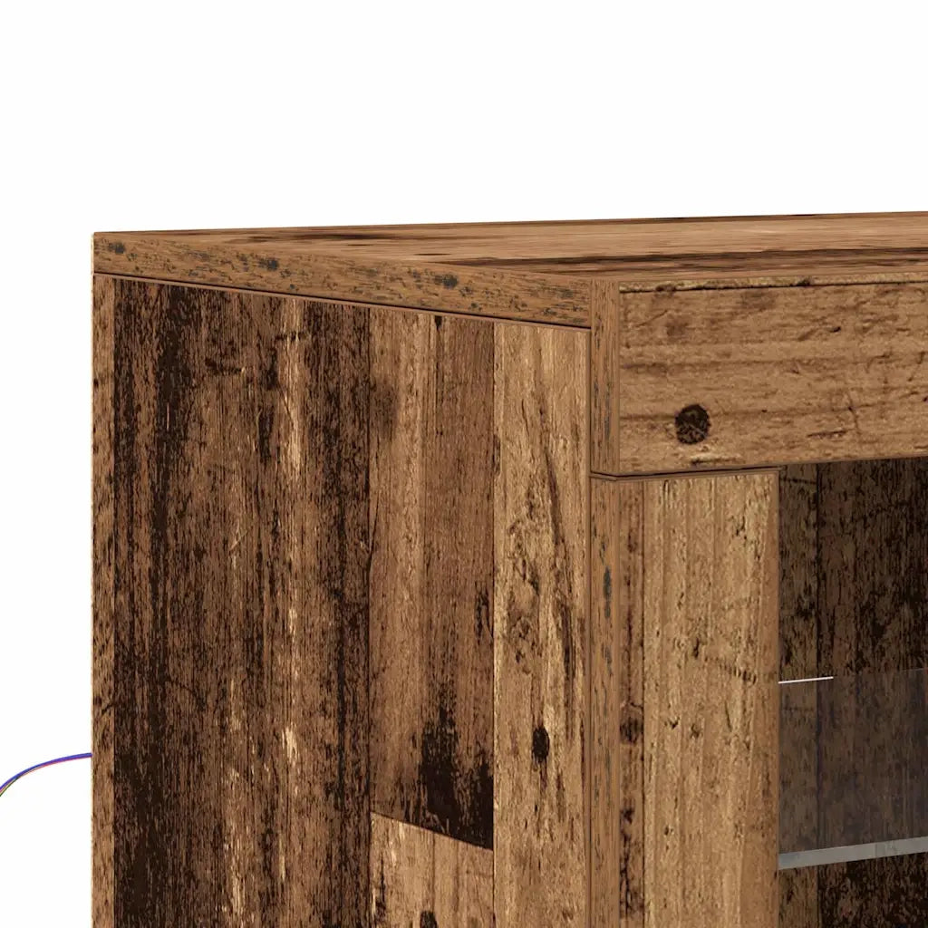 Madia LED Marrone 60,5 x 37 x 67 cm Legno multistrato 863012