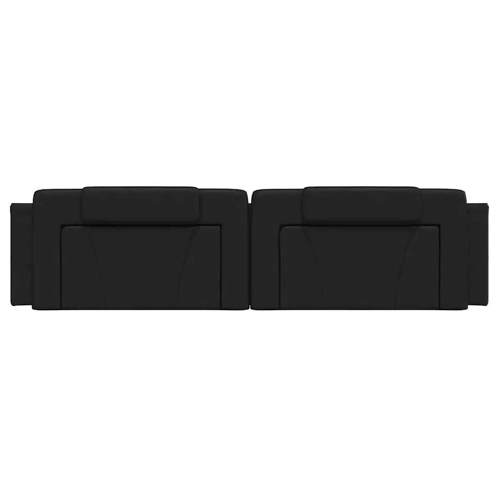 Cuscino Testiera-Cuscino per Testiera Viana Nero 200 cm in Similpelle