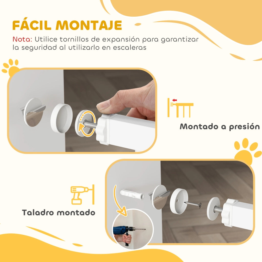 Barriera di Sicurezza per Bambini ¨C zephmum ¨C 76-81 cm Bianco
