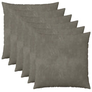 Federa 6 pcs HEERLEN Grigio Chiaro 65 x 65 cm Velluto 912876