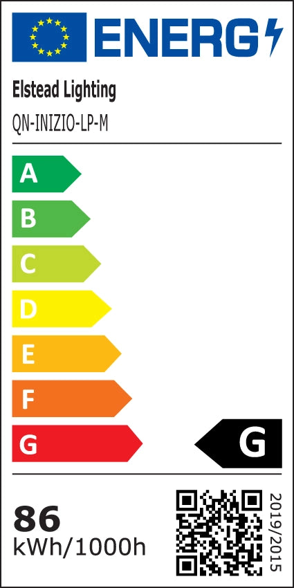 Sospensione LED Inizio Quintiesse 123cm nera 86W dimmerabile