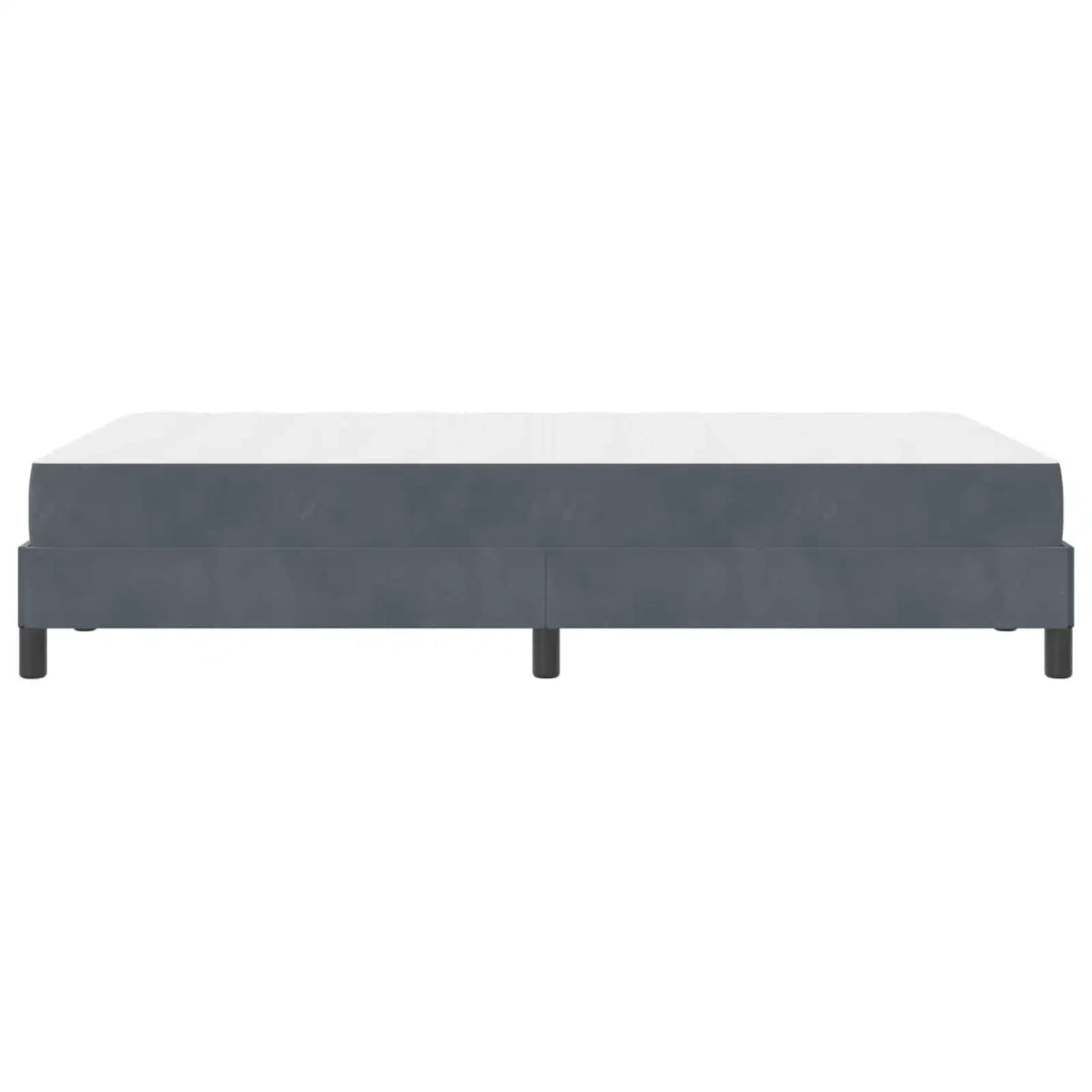 Letto a molle con materasso Grigio scuro 120 x 200 cm Tessuto 3398684