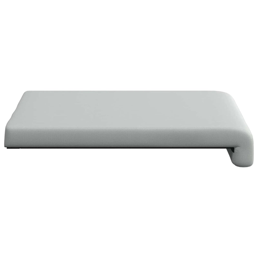 Cuscino per panchina 2 pcs Velvet testurizzato Grigio Chiaro 42043082