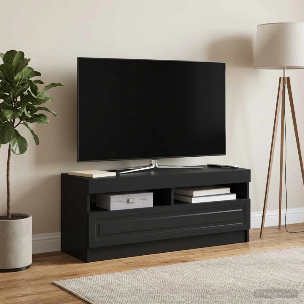 Mobile TV LED Nero Legno ingegnerizzato 897866