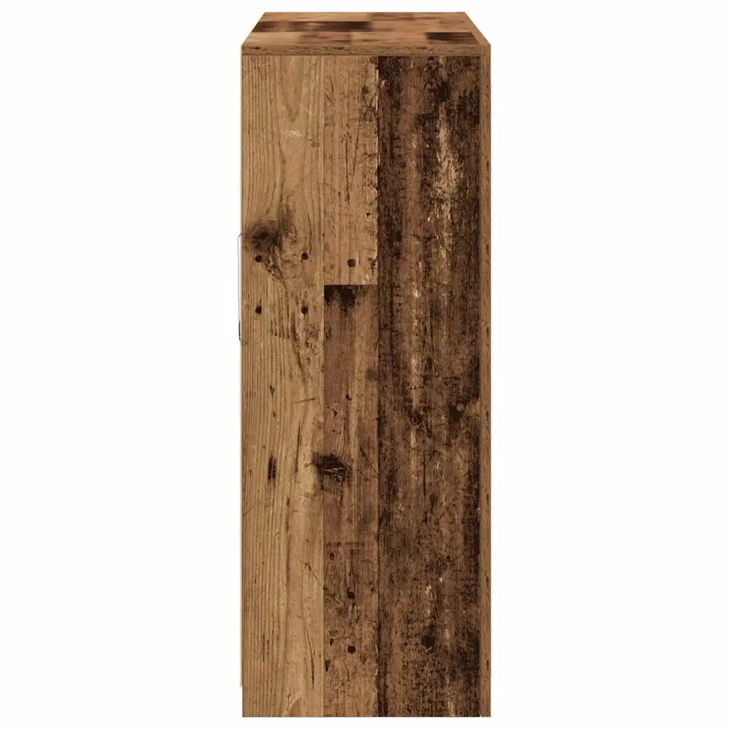 Madia LED 3 pcs Legno vecchio 123 x 37 x 100 cm 3333117