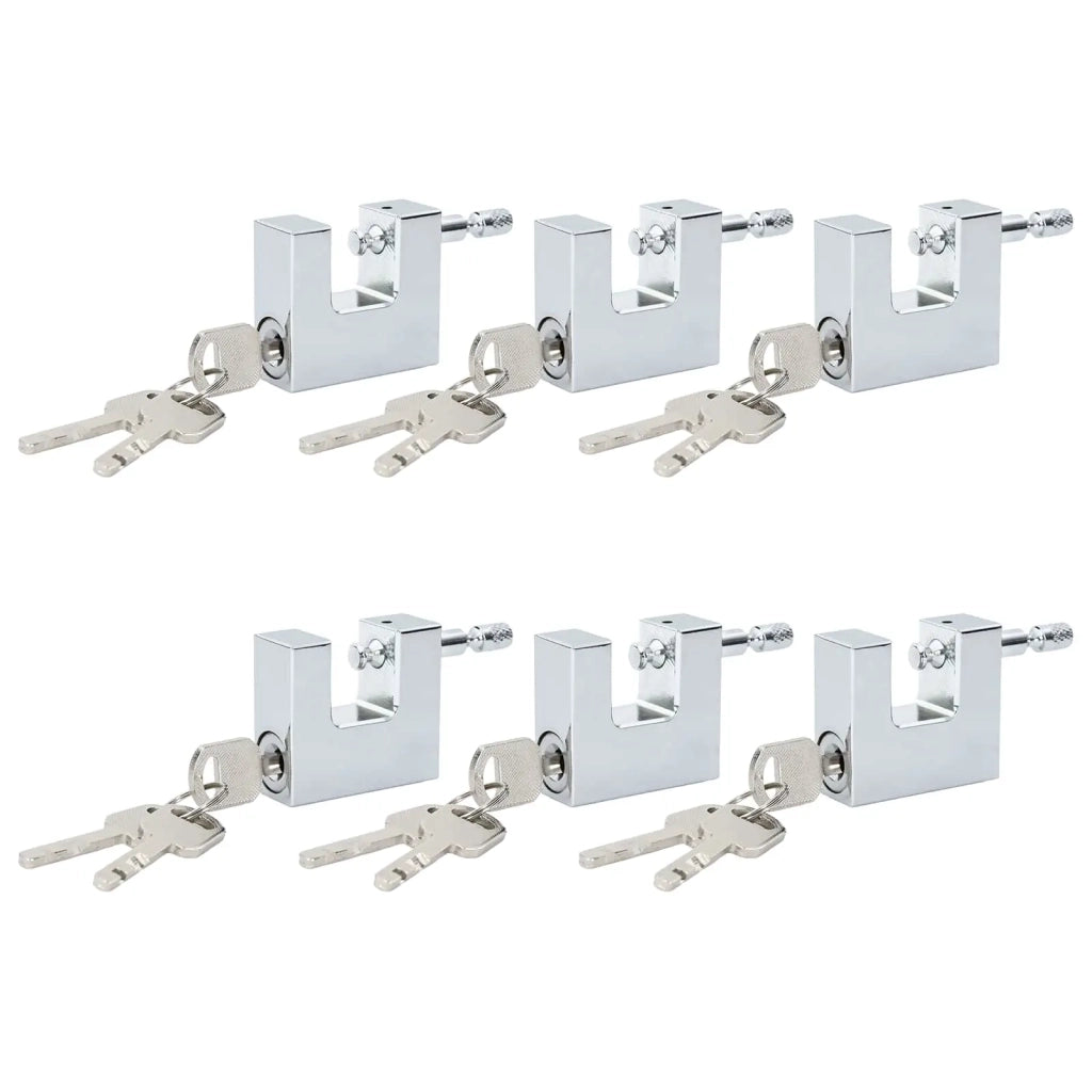 Lucchetto 6 pcs Argento Acciaio 42020730
