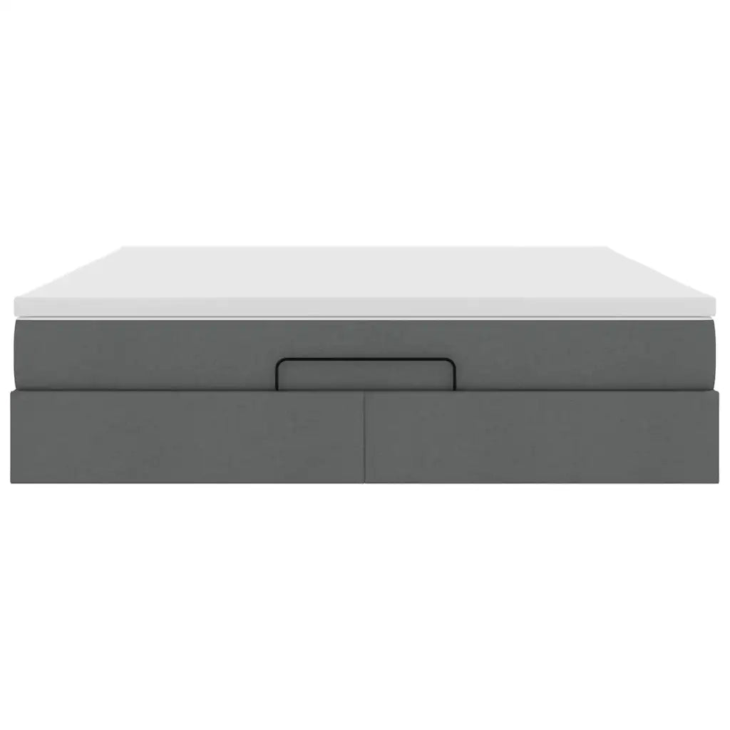 Struttura Letto Pouf con Materasso 180x200 cm in Tessuto
