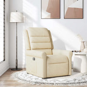 Poltrona Reclinabile in Tessuto Crema 4015644