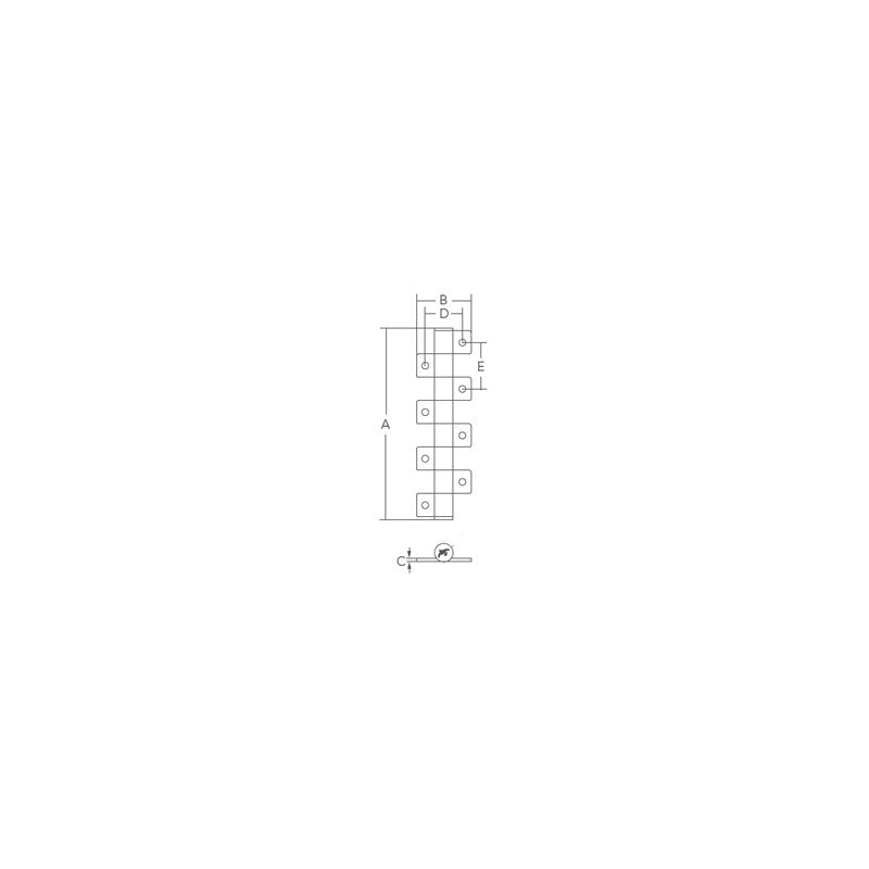 CERNIERA INOX CON FRIZIONE MM.51X28