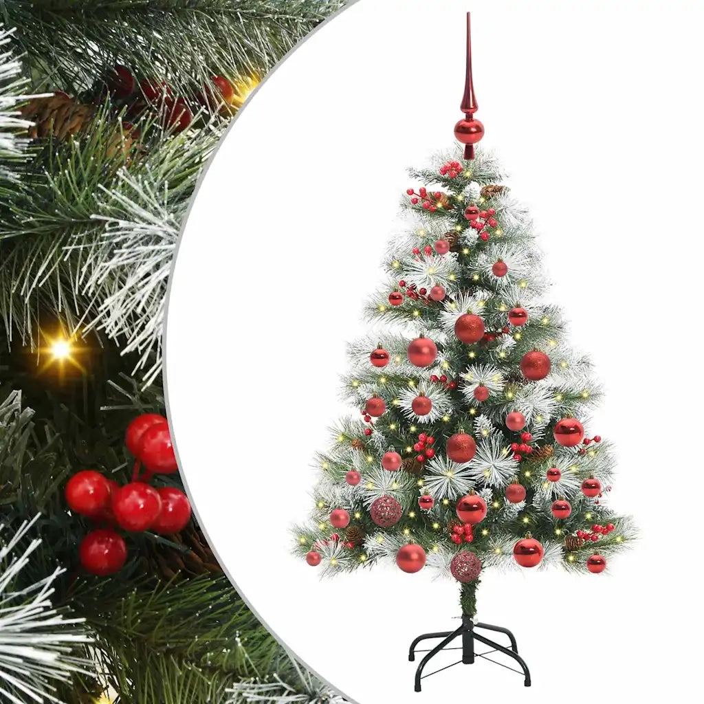 Albero di Natale artificiale Verde e bianco 120 cm 3395161