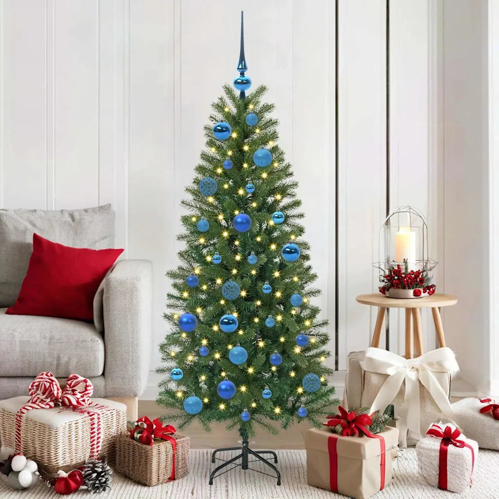 Set di Palle di Natale con 150 LED 61 pcs Blu Plastica 42018839