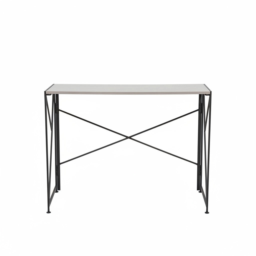 Scrivania - Xylo - piano legno naturale gambe metallo