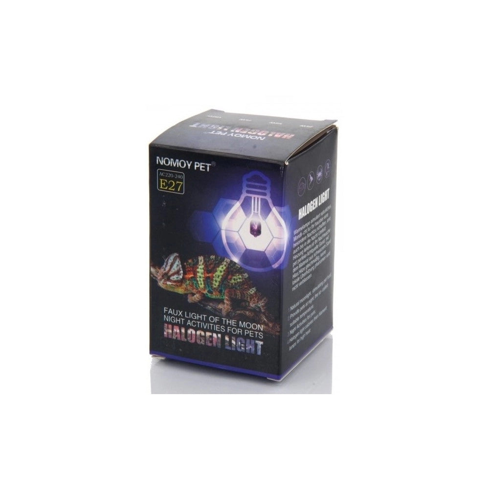 Trade Shop - Lampada Luna Notturna Rettili Tartarughe Terrario Luce Viola Raggi Uva Uvb 50w -