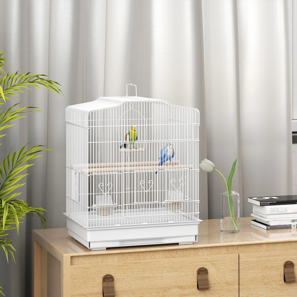 Gabbia per Uccelli ¨C Minimal ¨C 46.5x36x59 cm Bianco