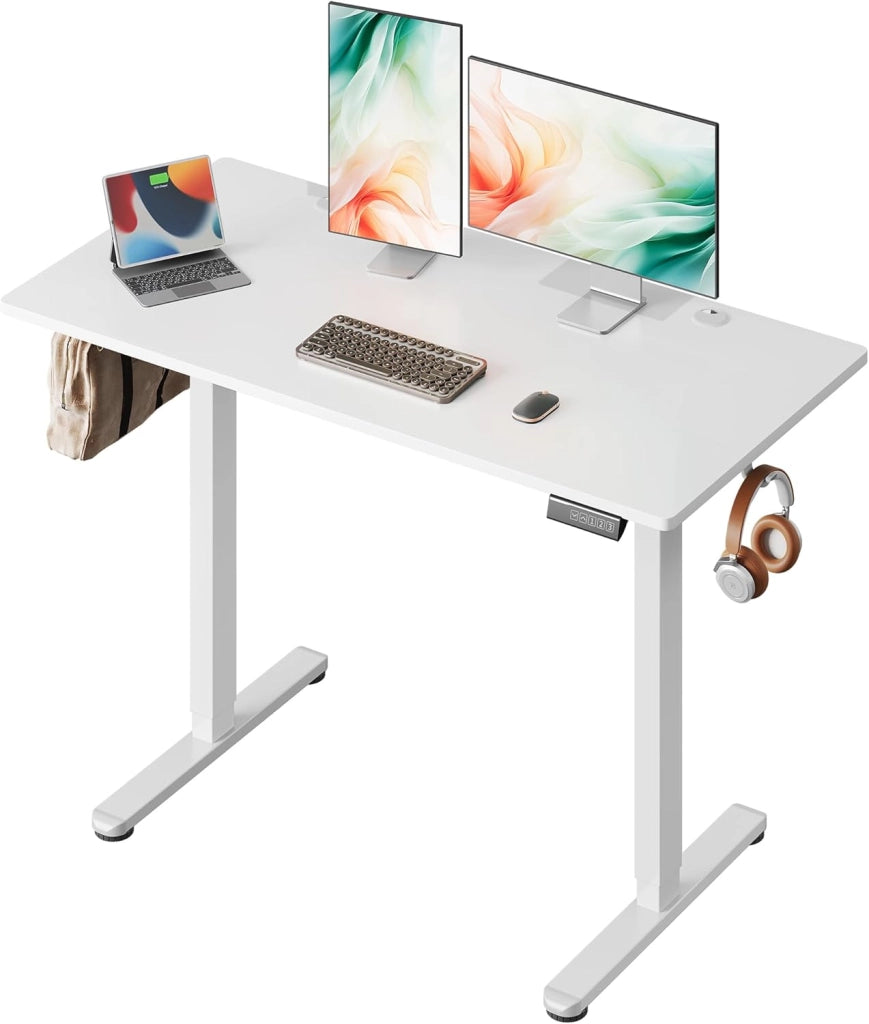 Scrivania regolabile in altezza ¨C Minimal ¨C Bianco 120x60 cm