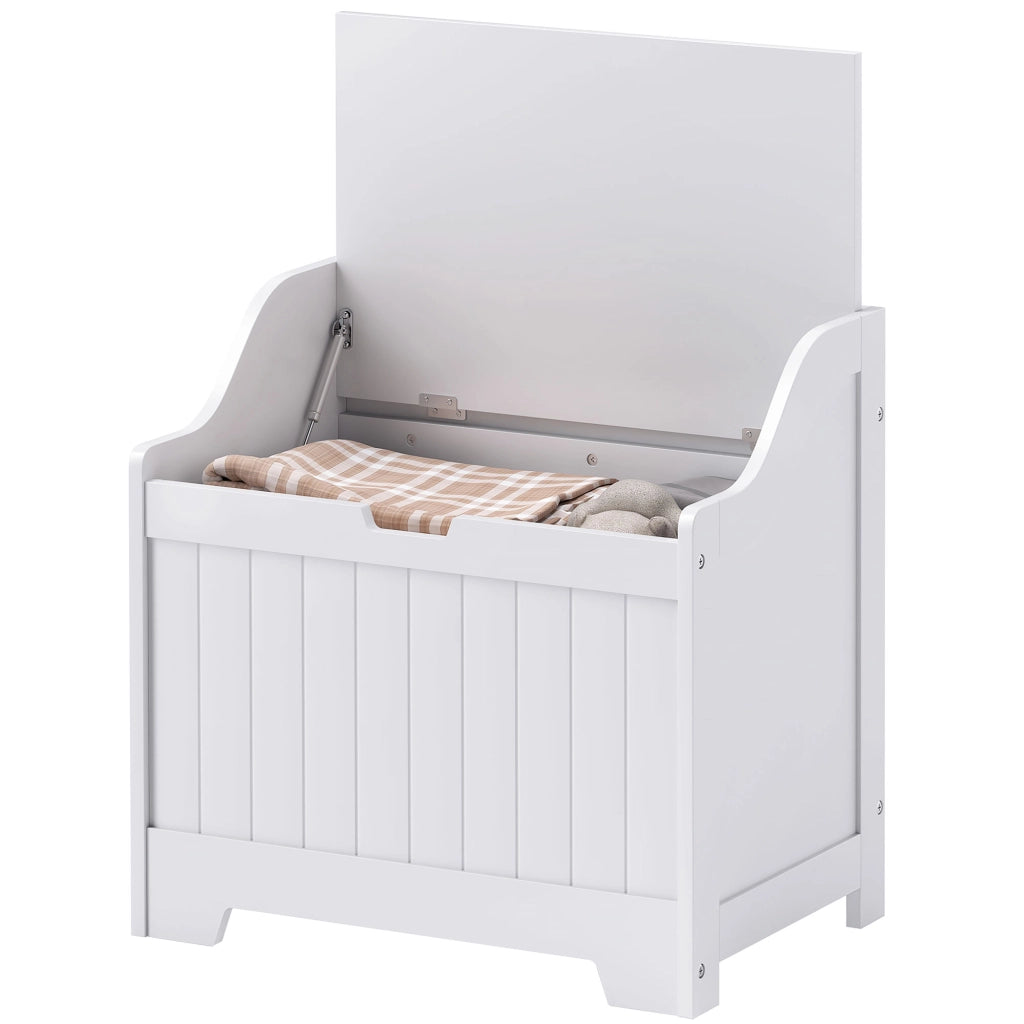 Cassa di legno con coperchio ¨C zephmum ¨C bianco, design moderno