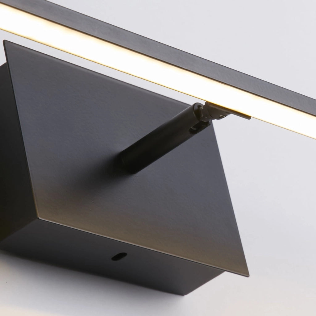 Applique da parete Amalfi LED IP44, metallo nero opaco