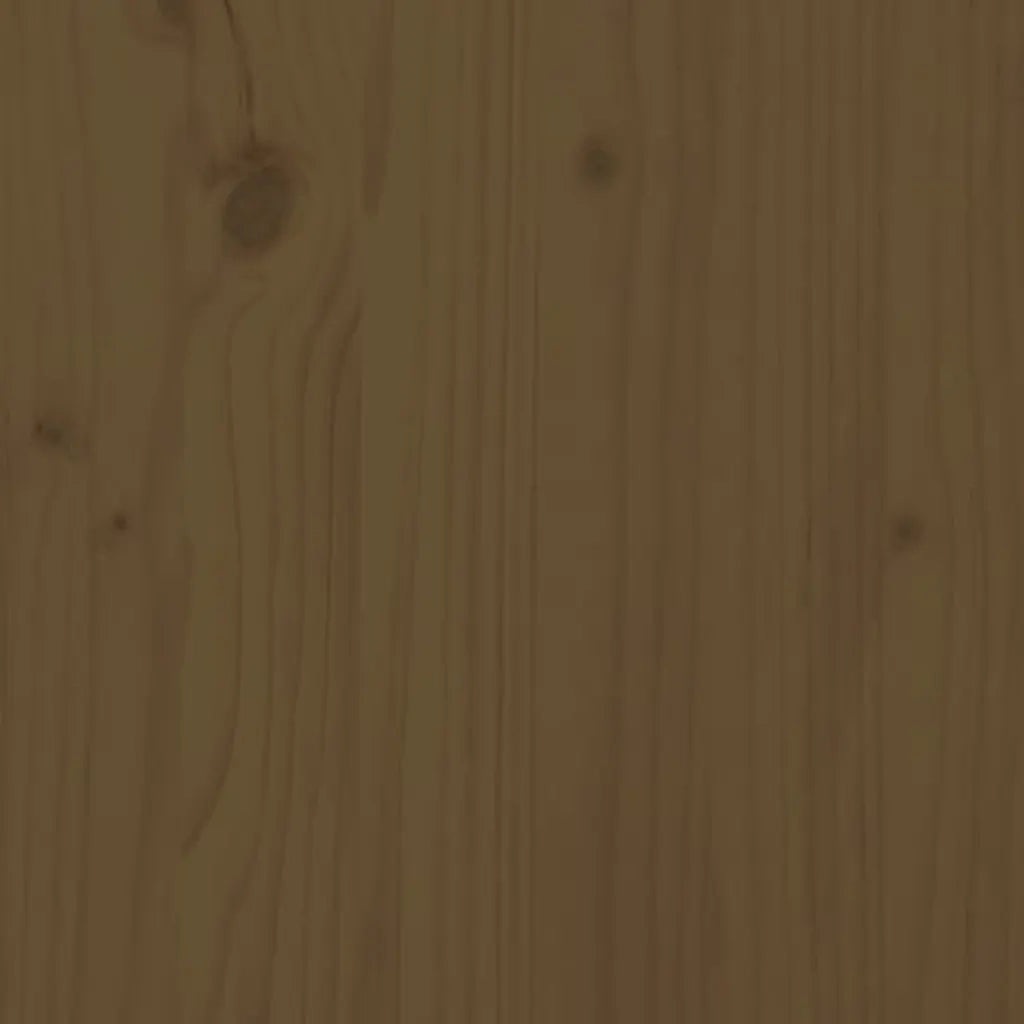 Portalegna Marrone Ambra 100x25x100cm Legno Massello di Pino 822425