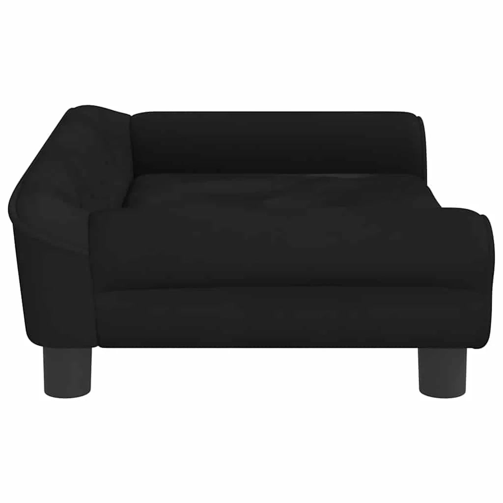 Cuccia per cani comoda 70 x 48 x 22 cm velluto nero 02_0042886