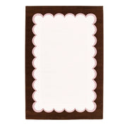 Tappeto da interno rosa e marrone