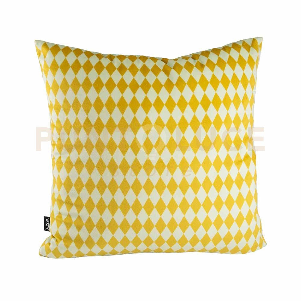 FODERA CUSCINO 40X40 IN TESSUTO VELLUTATO GIALLO