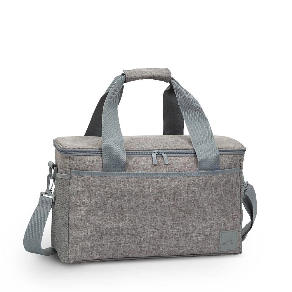 Rivacase 5726 Torngat Borsa Frigo 23 L con Tasche Estrene e Tracolla Regolabile colore Grigio