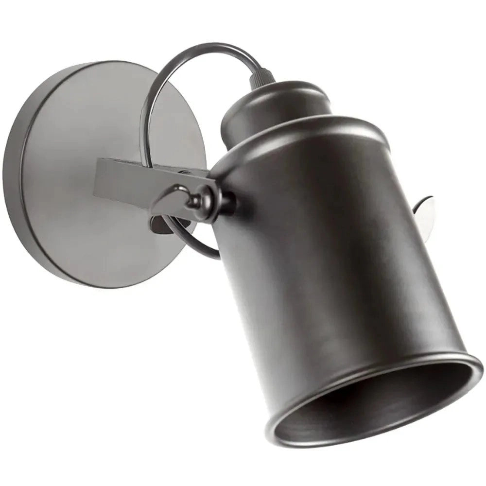 Riflettore Lampada Mobile Spot Da Soffitto Di Parete Nero E27 APP486-1C