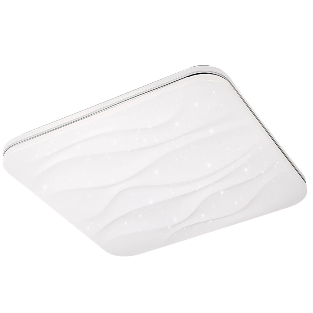 Plafoniera LED 72W quadrata 43cm CCT telecomando Polux