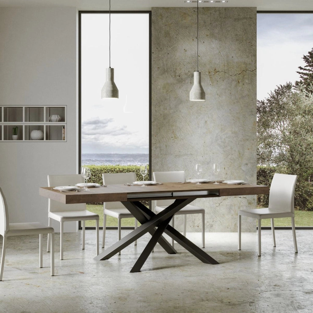 Tavolo Allungabile 120-224x90x77 cm Volantis Noce