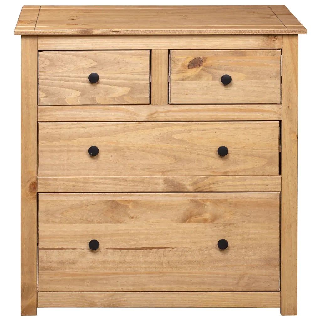 Credenza | Madia | Buffet da pranzo | Armadio da pranzo 80x40x83 cm in Legno Massello di Pino Panama Range