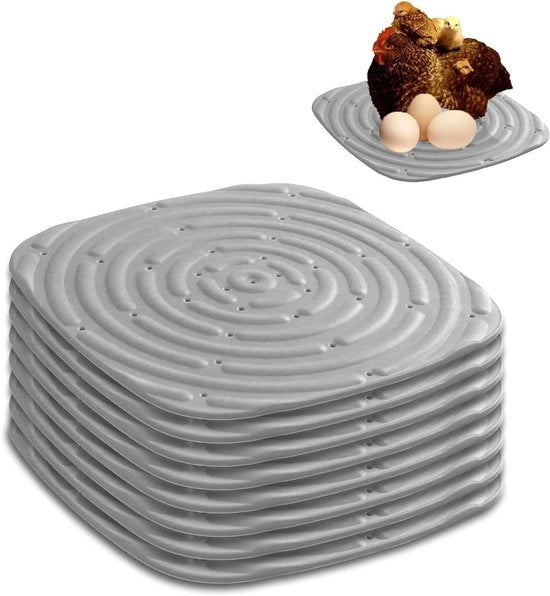 Nestmat per polli con cuscini lavabili - Accessori per polli - Grigio
