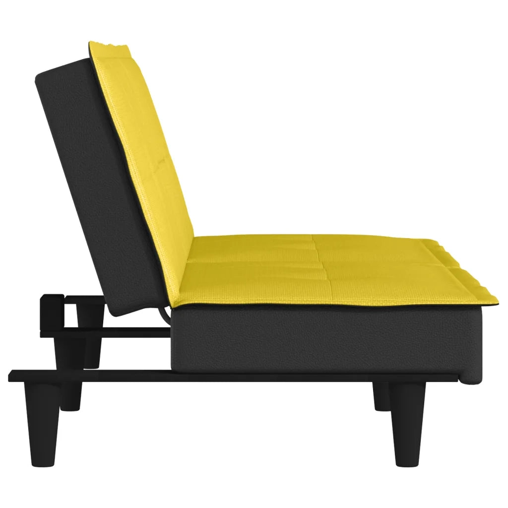 Divano Letto Giallo Chiaro in Tessuto 351917