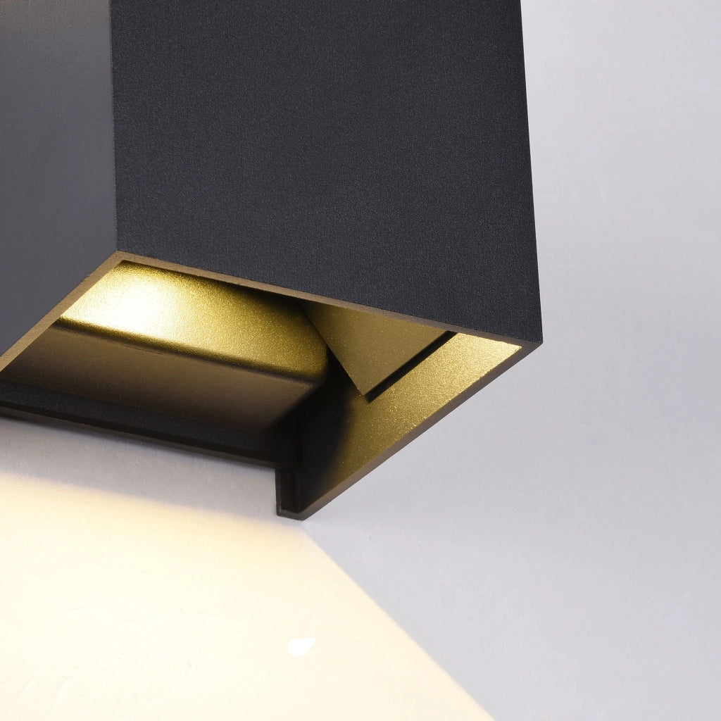 Applique esterno LED Maytoni Fulton nero IP54 3000K