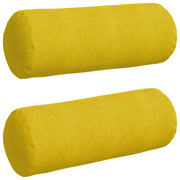 Cuscini a rullo 2 pz | Cuscini per sedie Giallo ? 25 x 70 cm Tessuto in Cords