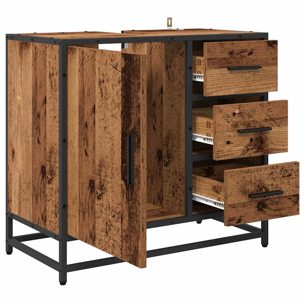 Mobile da Bagno Legno vecchio 65 x 33 x 60 cm Legno multistrato 883624