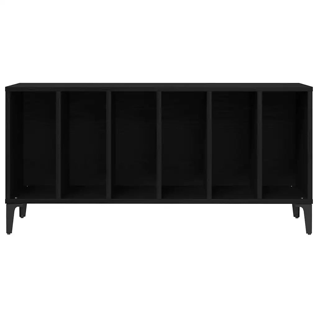 Mobile porta vinili Rovere Nero 100 x 38 x 48 cm 862869