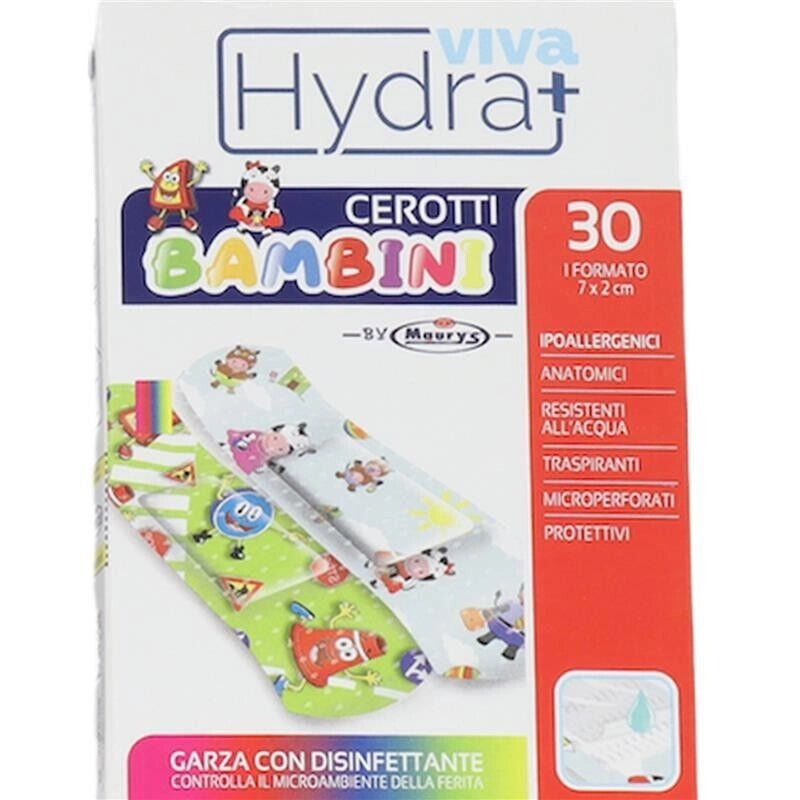 HYDRA VIVA+ CEROTTI STAMPATI PER BAMBINI IN CONFEZIONE DA 30 PEZZI