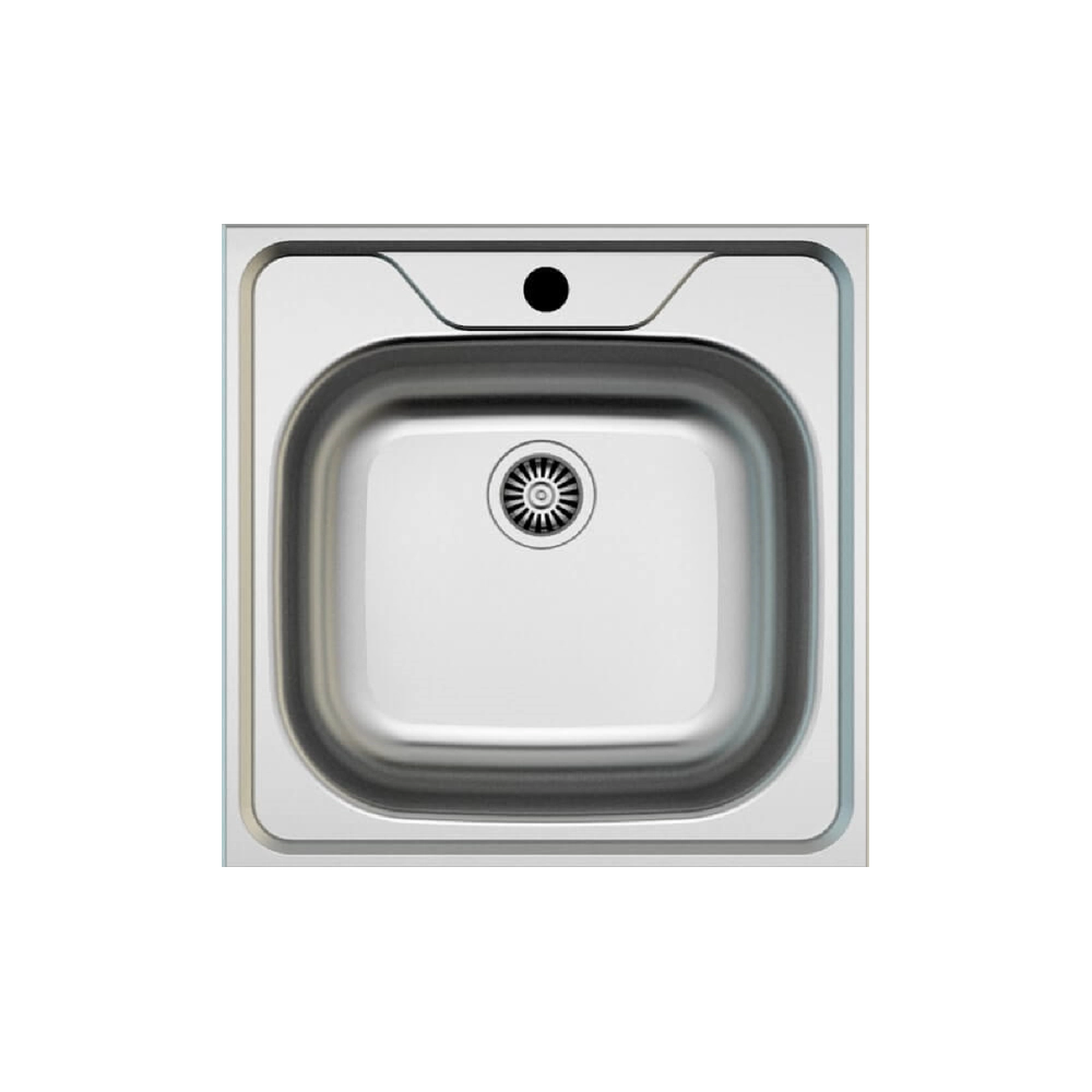 Lavello monovasca incasso monostampo N24435AS 50x50