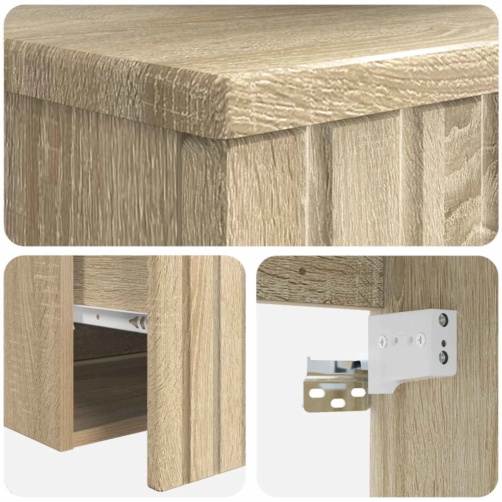 Mobile lavabo da parete Rovere Sonoma 49 x 44,5 x 65,5 cm 890624