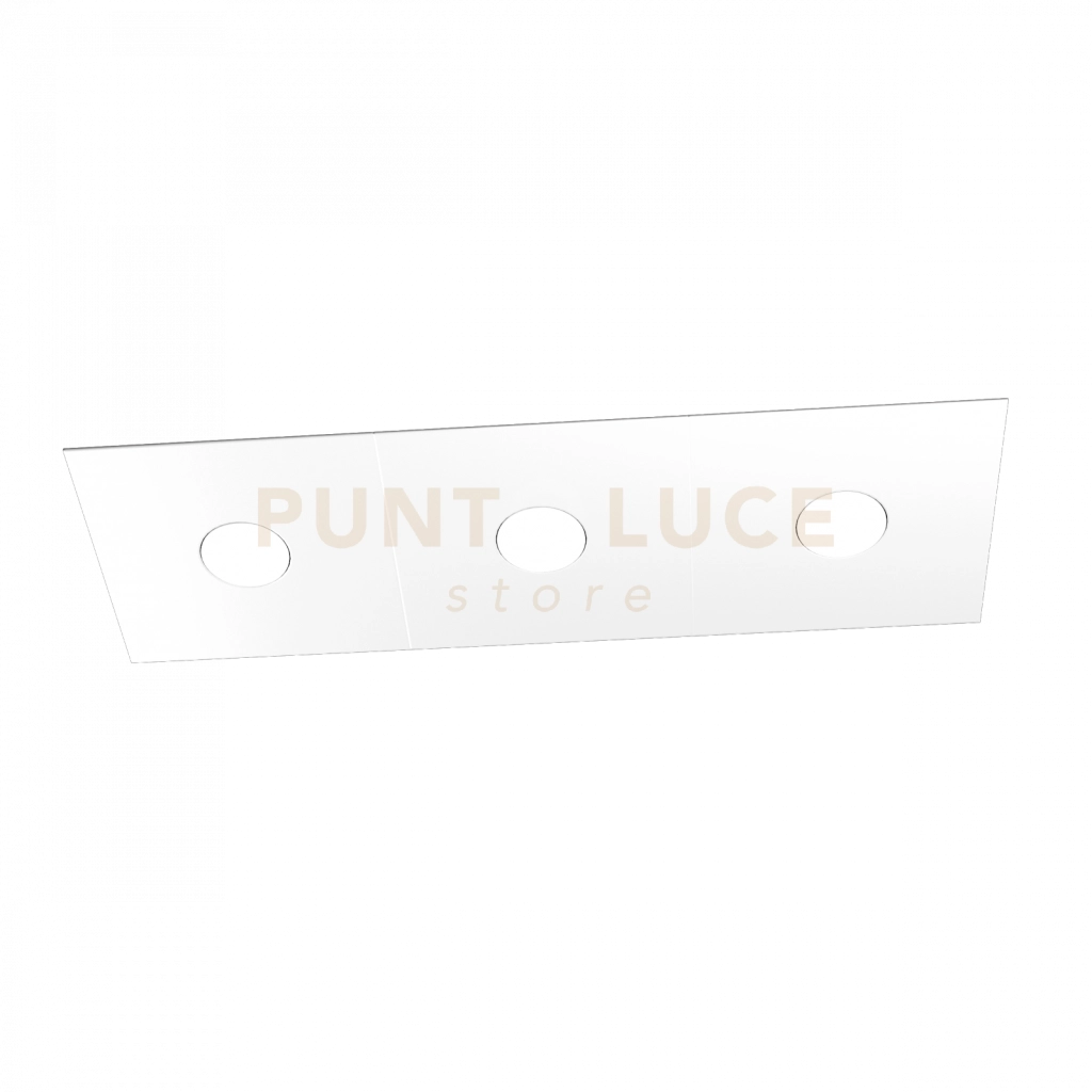 ECCENTRIC APPLIQUE-PLAFONIERA 3 LUCI BIANCO 1156-3L-BI