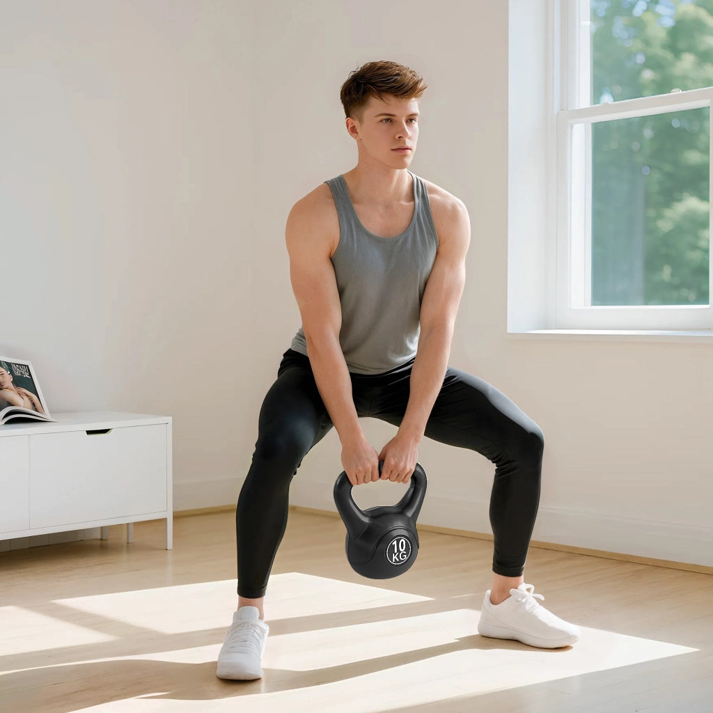 Kettlebell 10 kg ¨C Minimal ¨C 25x19x28 cm nero