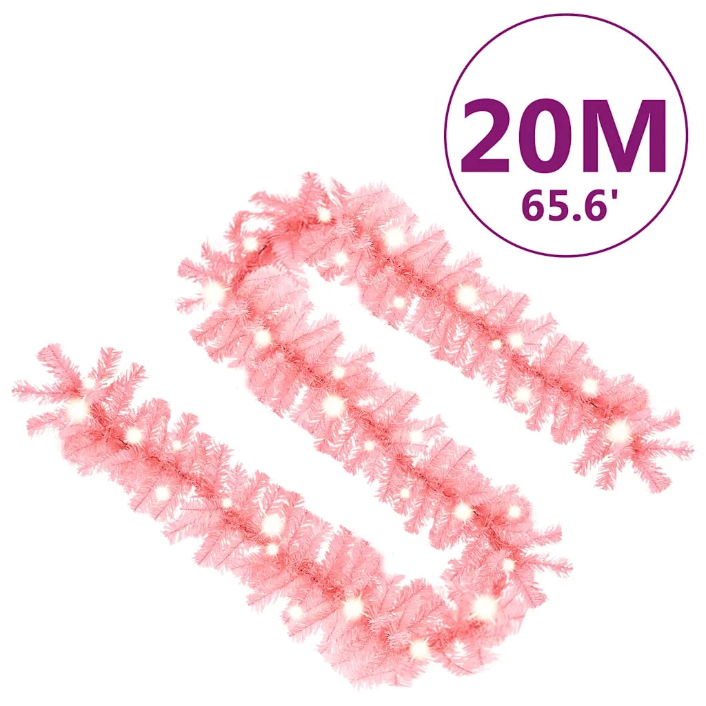 Ghirlanda Natalizia con Luci a LED 20 m Rosa 329200