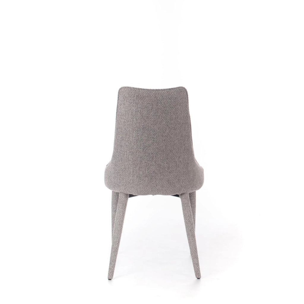 Sedia Myriam Imbottita in Tessuto Grigio con Struttura in Metallo Verniciato - Design Elegante e Raffinato per Sala da Pranzo