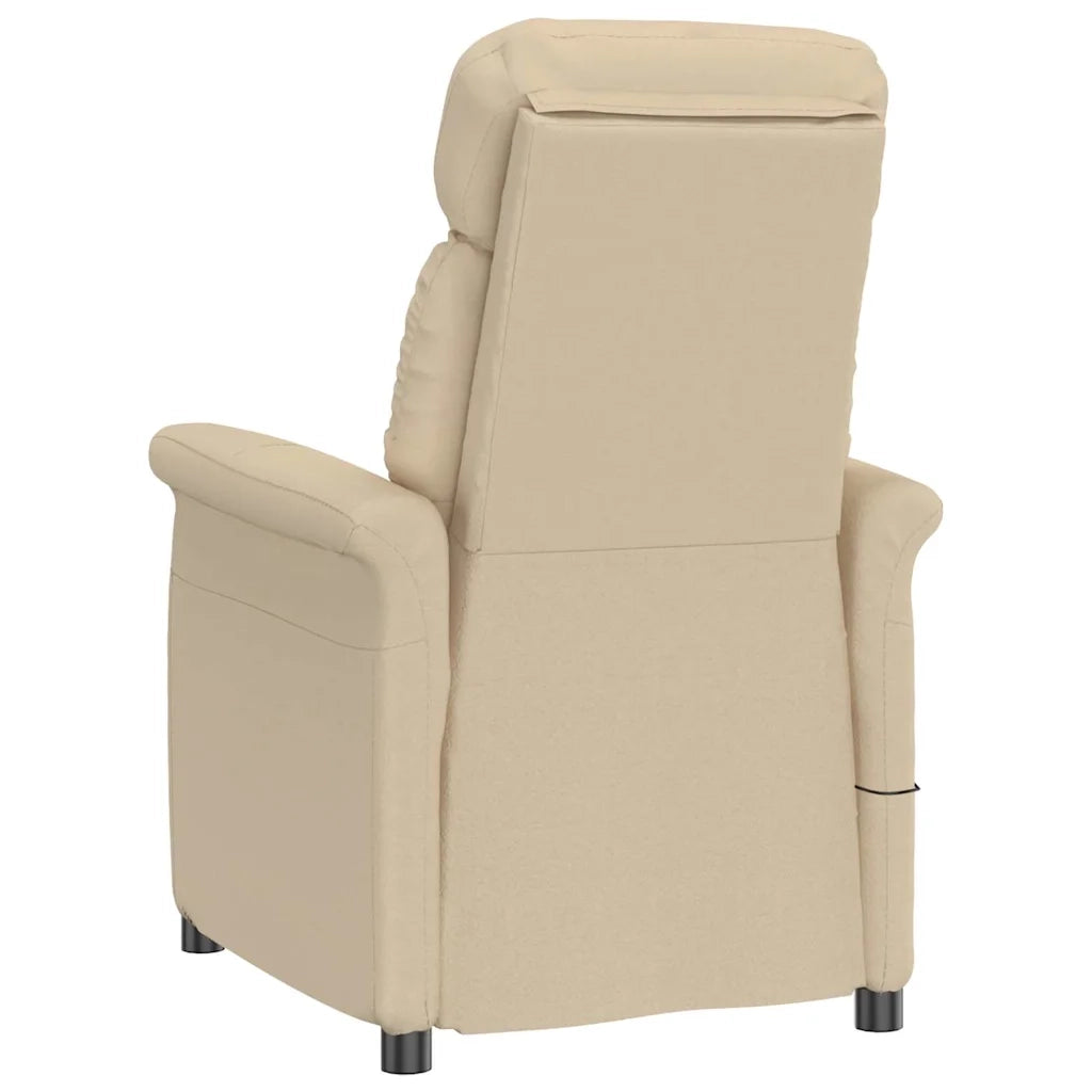Poltrona | Sedia da massaggio Crema 96.5 x 70.5 x 95 cm Microfibra