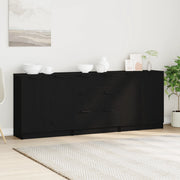 Credenza 3 pcs Rovere Nero 180 x 30 x 70 cm Legno multistrato 3332514